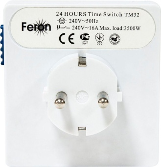 Розетка с таймером Feron TM32 суточная мощность 3500W/16A